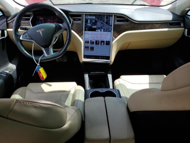 5YJSA1E16HF203128 - 2017 TESLA MODEL S Червоний фото 8