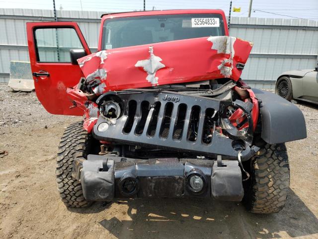 1C4AJWAG4GL335531 - 2016 JEEP WRANGLER SPORT RED photo 5