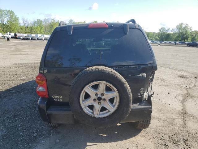 1J8GL58K14W324577 - 2004 JEEP LIBERTY LIMITED BLACK photo 6