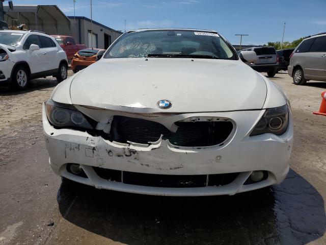 WBAEH73485B216094 - 2005 BMW 645 CI AUTOMATIC WHITE photo 5