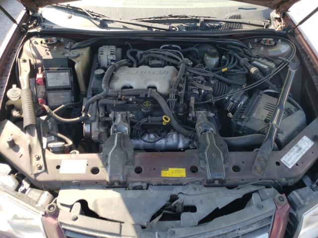 2G1WF52E619329767 - 2001 CHEVROLET IMPALA MAROON photo 11