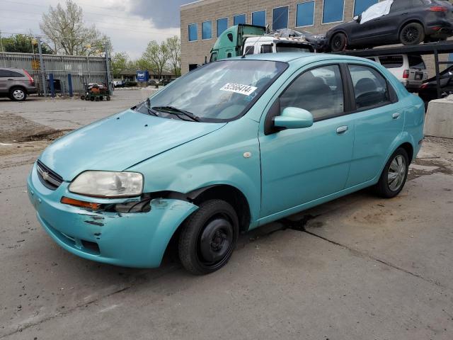 KL1TD52695B359205 - 2005 CHEVROLET AVEO BASE Turkuaz foto 1