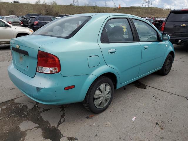 KL1TD52695B359205 - 2005 CHEVROLET AVEO BASE Turkuaz foto 3