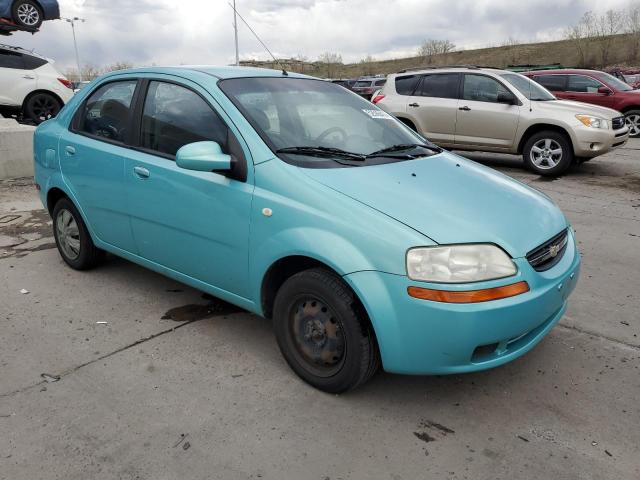 KL1TD52695B359205 - 2005 CHEVROLET AVEO BASE Turkuaz foto 4