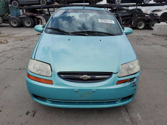 KL1TD52695B359205 - 2005 CHEVROLET AVEO BASE Turkuaz foto 5