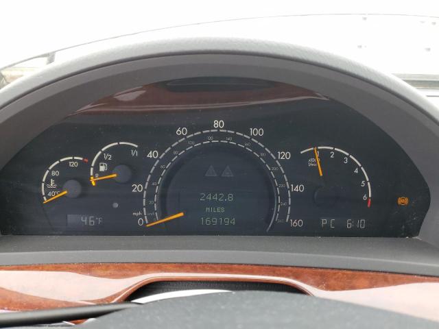 WDBNG83J04A430307 - 2004 MERCEDES-BENZ S 430 4MATIC SILVER photo 9