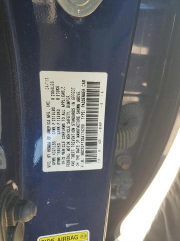 1HGCR2F72DA174298 - 2013 HONDA ACCORD EX BLUE photo 12