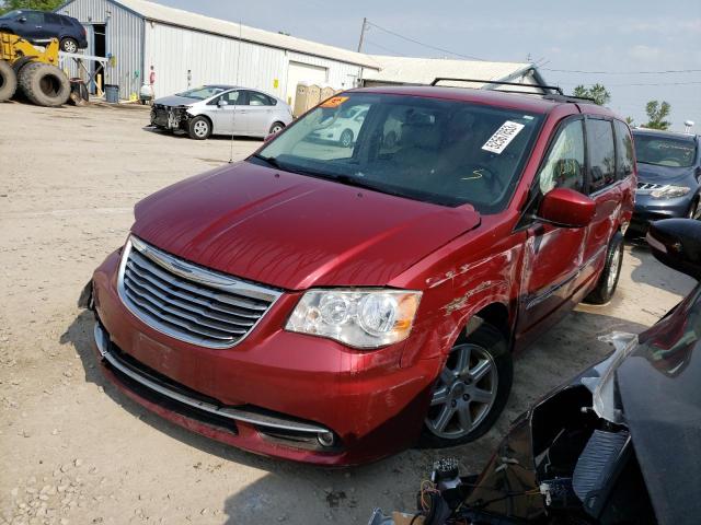 2C4RC1BG3DR525547 - 2013 CHRYSLER TOWN & COU TOURING 栗色 照片 1