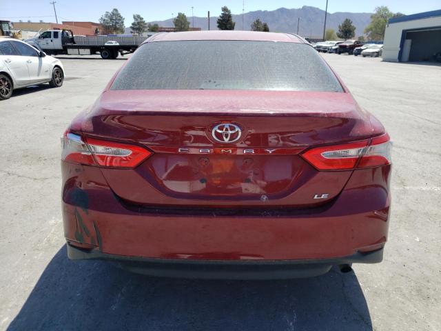 4T1B11HK4JU539146 - 2018 TOYOTA CAMRY L MAROON photo 6