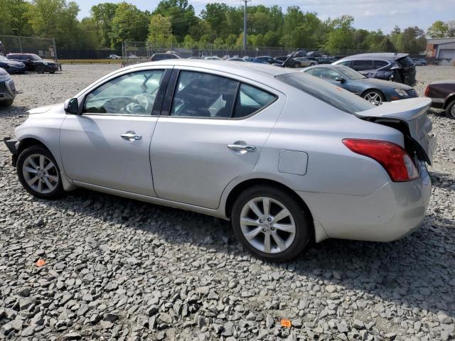 3N1CN7AP9EL866828 - 2014 NISSAN VERSA S SILVER photo 2