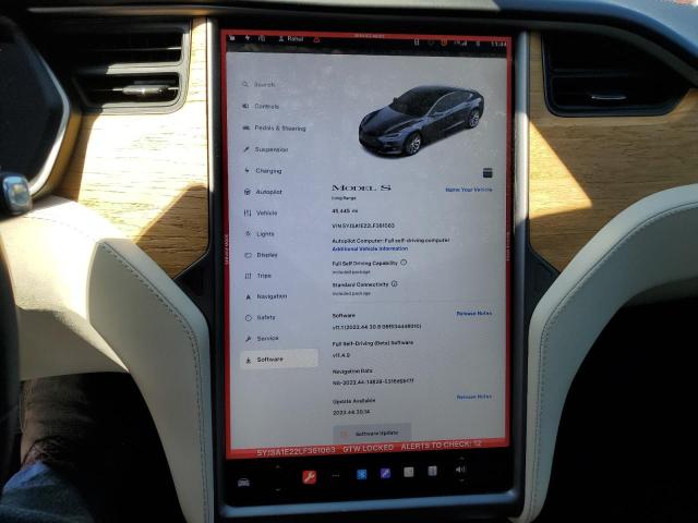 5YJSA1E22LF361063 - 2020 TESLA MODEL S 石墨色 照片 9