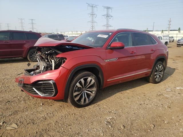 1V2RE2CA6LC213545 - 2020 VOLKSWAGEN ATLAS CROS SEL R-LINE RED photo 1