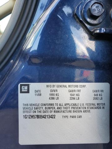 1G1ZH57B094213422 - 2009 CHEVROLET MALIBU 1LT 蓝色 照片 12