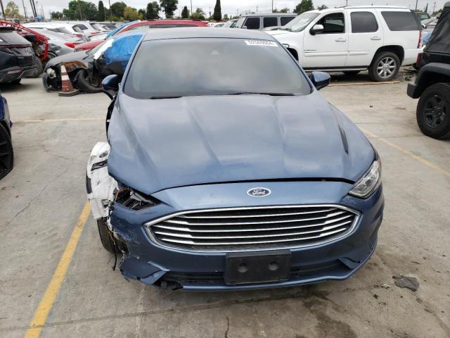 3FA6P0LU4KR177115 - 2019 FORD FUSION SE BLUE photo 5