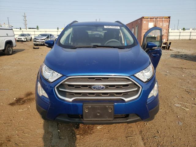 MAJ6P1UL8JC237664 - 2018 FORD ECOSPORT SE BLUE photo 5