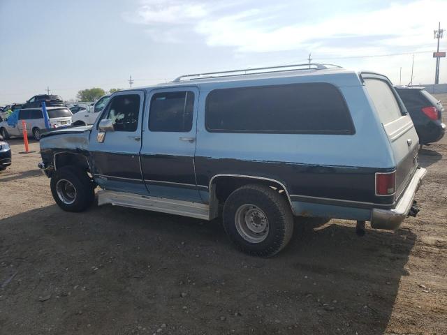 1GNEV16K8KF139208 - 1989 CHEVROLET SUBURBAN V1500 TWO TONE photo 2