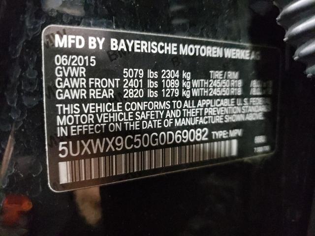 5UXWX9C50G0D69082 - 2016 BMW X3 XDRIVE28I BLACK photo 14
