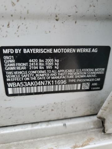 WBA53AK04N7K11696 - 2022 BMW 228I WHITE photo 12