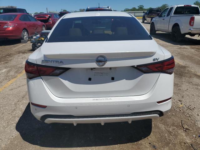 3N1AB8CV3NY250787 - 2022 NISSAN SENTRA SV WHITE photo 6