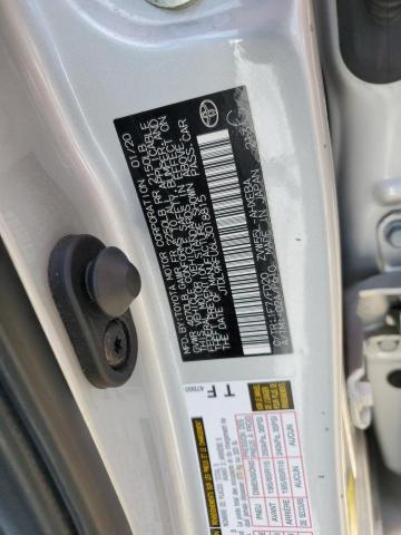 JTDL9RFU6L3018815 - 2020 TOYOTA PRIUS LE SILVER photo 12