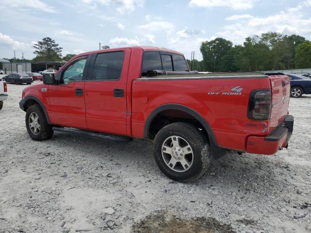 1FTPW14514KD28336 - 2004 FORD F150 SUPERCREW RED photo 2