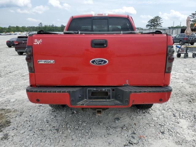 1FTPW14514KD28336 - 2004 FORD F150 SUPERCREW RED photo 6