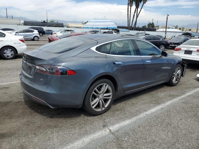 5YJSA1CNXCFP03209 - 2012 TESLA MODEL S GRAY photo 3