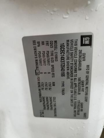 1GCEC14X37Z643166 - 2007 CHEVROLET SILVERADO C1500 CLASSIC Ağ foto 12