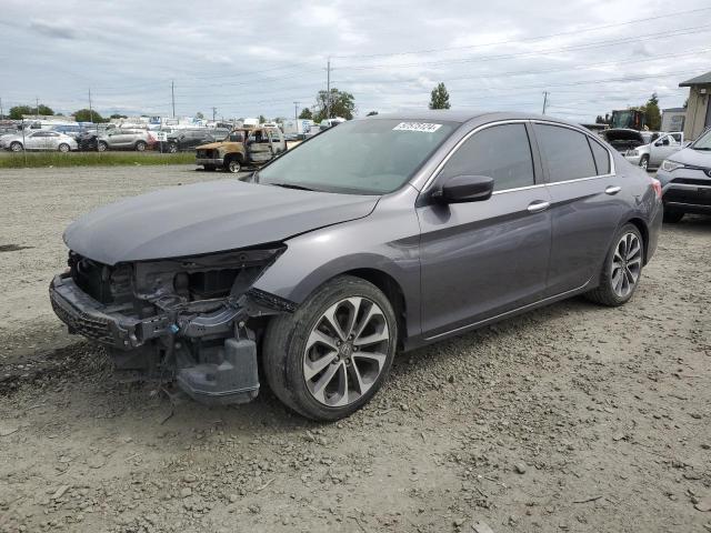 1HGCR2F54FA271133 - 2015 HONDA ACCORD SPORT GRAY photo 1