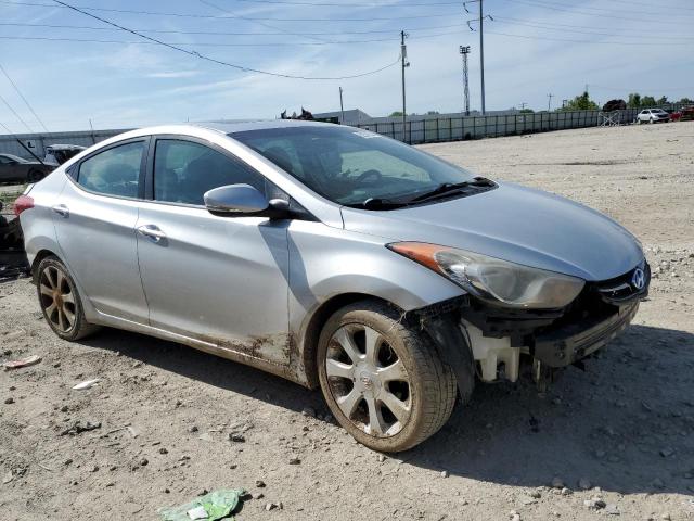 KMHDH4AE7CU253952 - 2012 HYUNDAI ELANTRA GLS SILVER photo 4