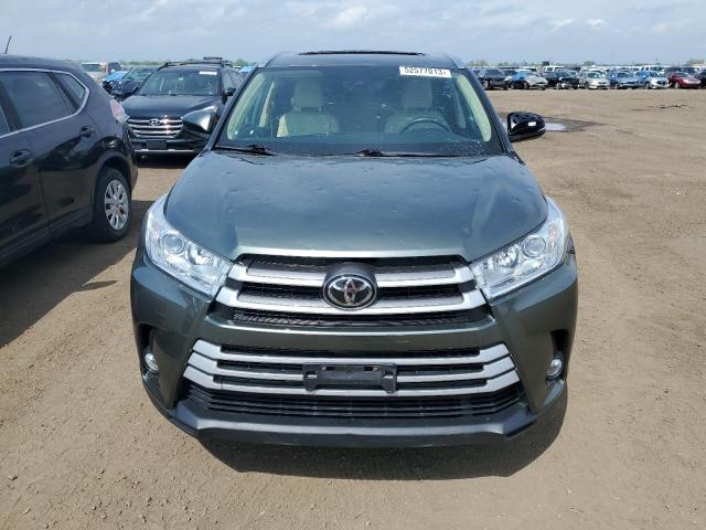 5TDJZRFH7KS982475 - 2019 TOYOTA HIGHLANDER SE GREEN photo 5