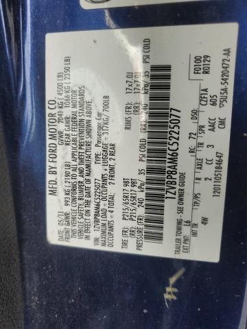 1ZVBP8AM6C5225077 - 2012 FORD MUSTANG BLUE photo 12