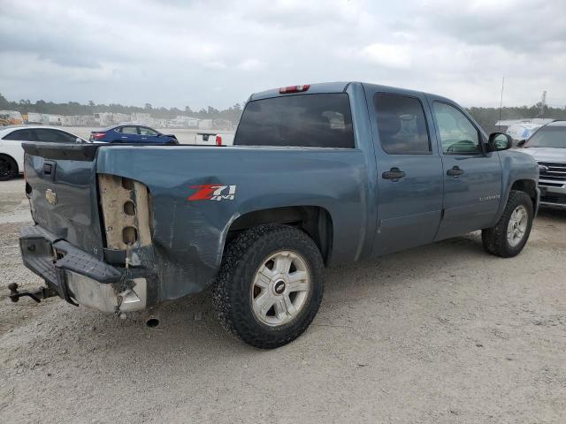 2GCEK13M871558486 - 2007 CHEVROLET SILVERADO K1500 CREW CAB BLUE photo 3