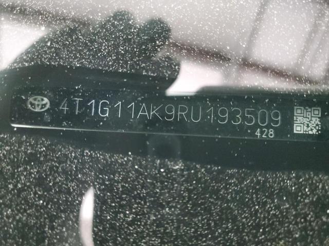 4T1G11AK9RU193509 - 2024 TOYOTA CAMRY SE NIGHT SHADE WHITE photo 12