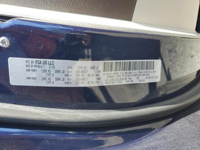 2C4RC1BG3JR246756 - 2018 CHRYSLER PACIFICA TOURING L BLUE photo 14