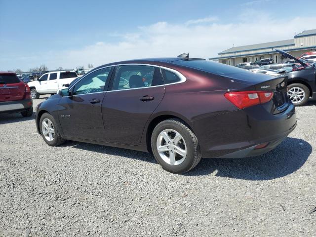 1G1ZC5ST4MF039463 - 2021 CHEVROLET MALIBU LS მუქწითელი ფოტო 2