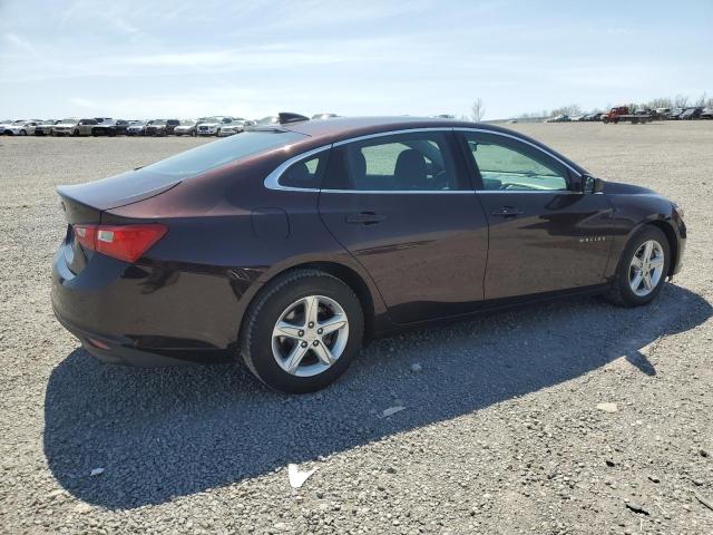 1G1ZC5ST4MF039463 - 2021 CHEVROLET MALIBU LS მუქწითელი ფოტო 3