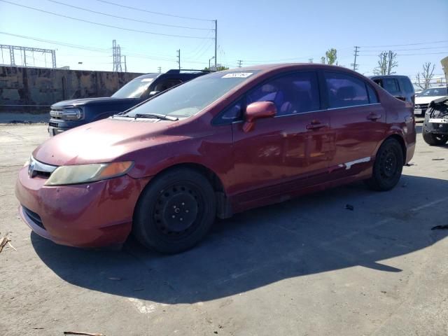 1HGFA16567L013572 - 2007 HONDA CIVIC LX RED photo 1