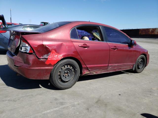 1HGFA16567L013572 - 2007 HONDA CIVIC LX RED photo 3