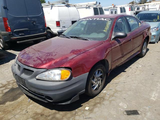 1G2NF52E73M706653 - 2003 PONTIAC GRAND AM SE1 RED photo 2