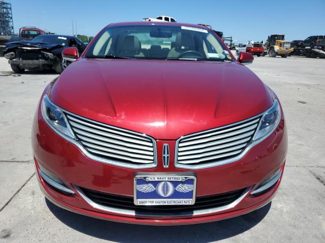 3LN6L2J9XDR824342 - 2013 LINCOLN MKZ RED photo 5