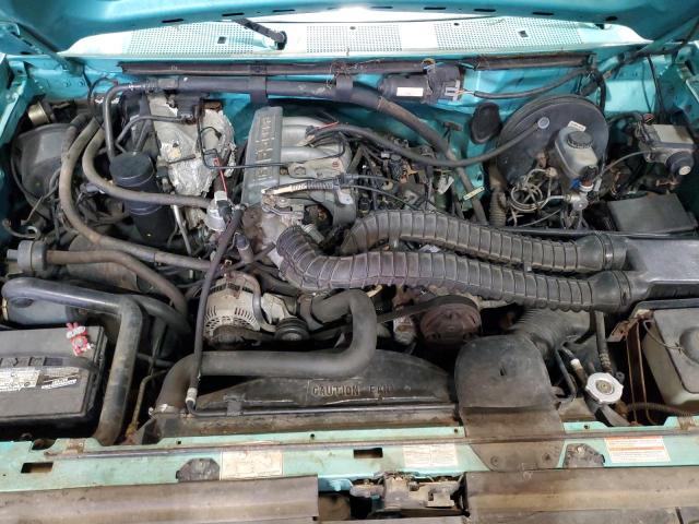 1FTEX14H0SKA46541 - 1995 FORD F150 GREEN photo 11