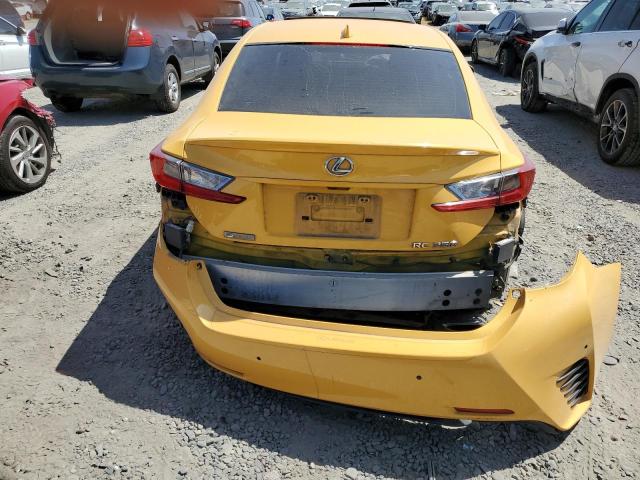 JTHHZ5BC2J5018242 - 2018 LEXUS RC 350 YELLOW photo 6