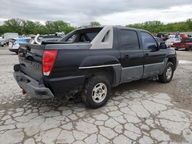 3GNEC12T54G106057 - 2004 CHEVROLET AVALANCHE C1500 BLACK photo 3