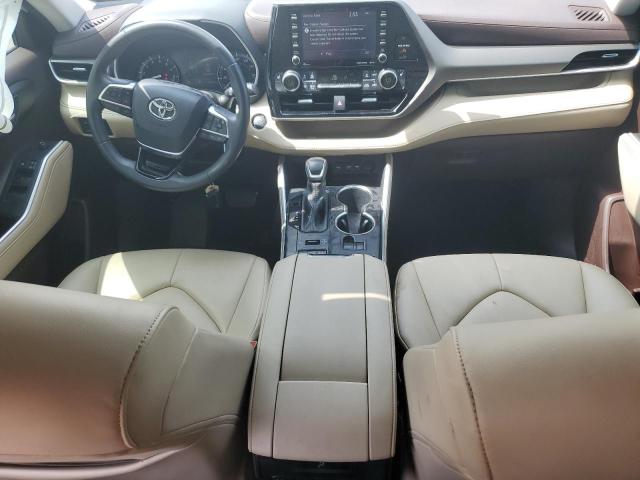 5TDHZRBH4LS519280 - 2020 TOYOTA HIGHLANDER XLE WHITE photo 8