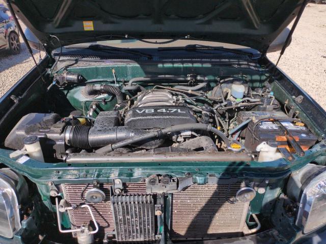 5TBBT4417YS114749 - 2000 TOYOTA TUNDRA ACCESS CAB მწვანე ფოტო 11