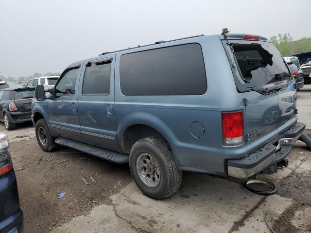 1FMNU41S2YEE51488 - 2000 FORD EXCURSION XLT BLUE photo 2