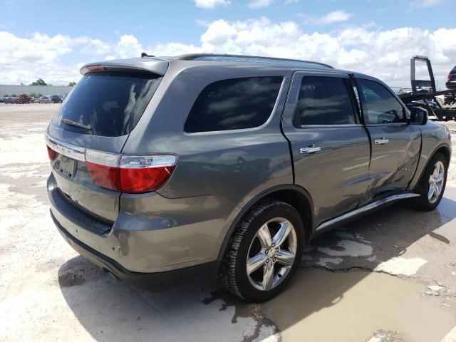 1C4SDHET1CC330523 - 2012 DODGE DURANGO CITADEL GRAY photo 3