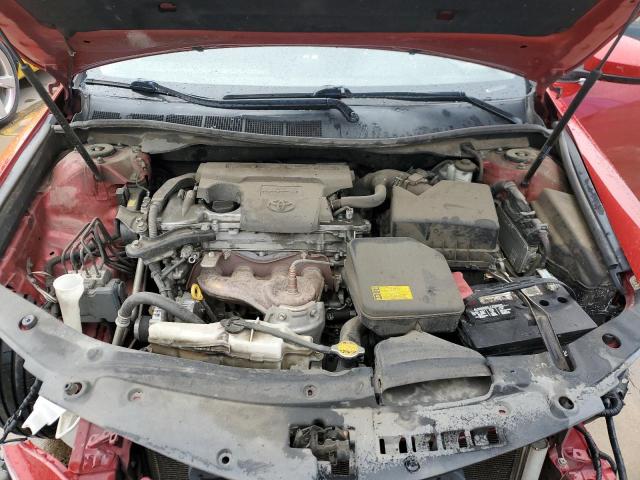 4T1BF1FK0CU531407 - 2012 TOYOTA CAMRY BASE RED photo 11