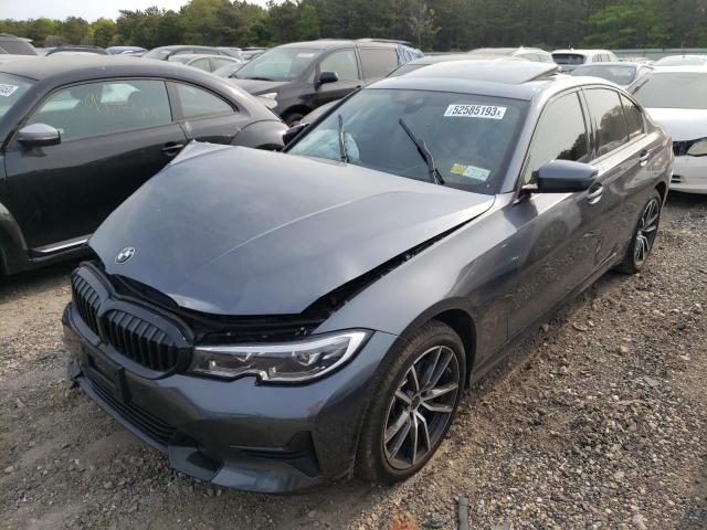 3MW5R7J55K8B02446 - 2019 BMW 330XI GRAY photo 1